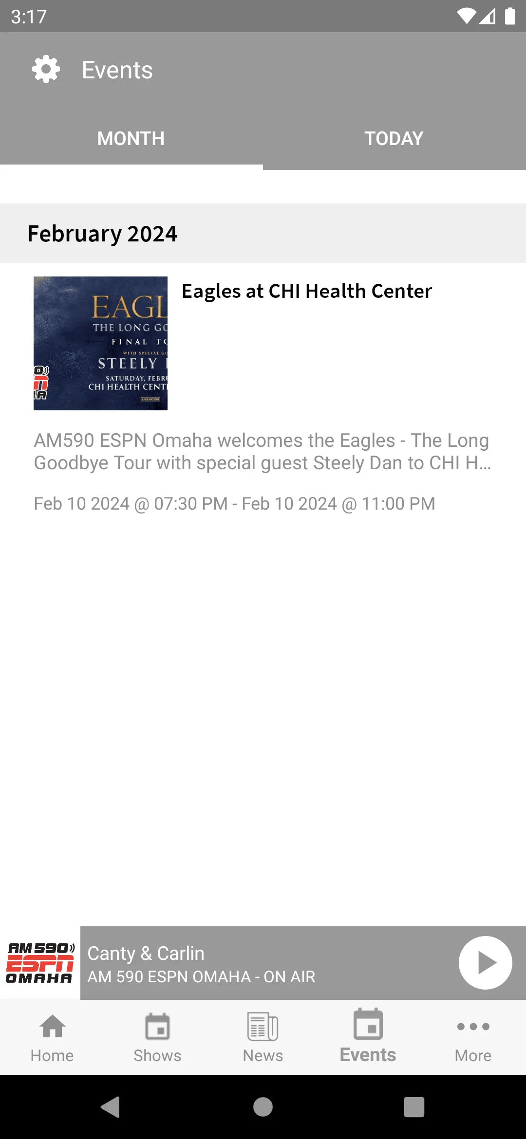 AM 590 ESPN Omaha | Indus Appstore | Screenshot