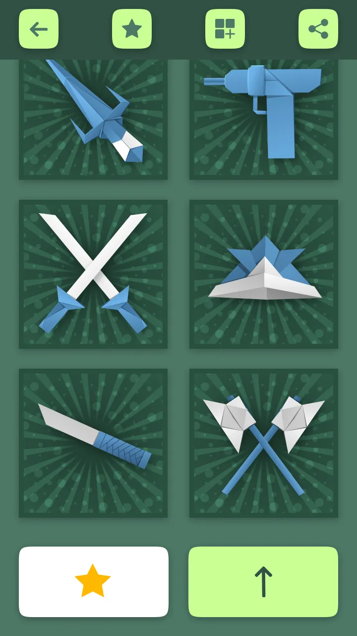 Origami Weapons Instructions | Indus Appstore | Screenshot