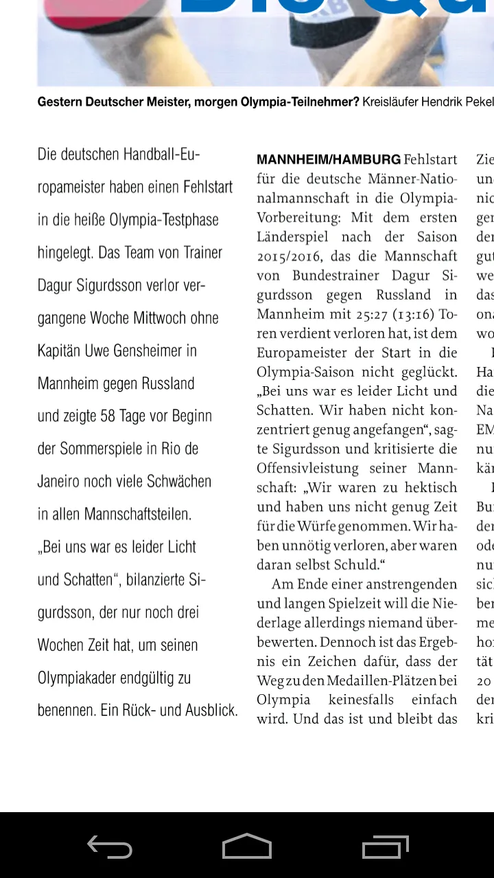 Handballwoche ePaper | Indus Appstore | Screenshot