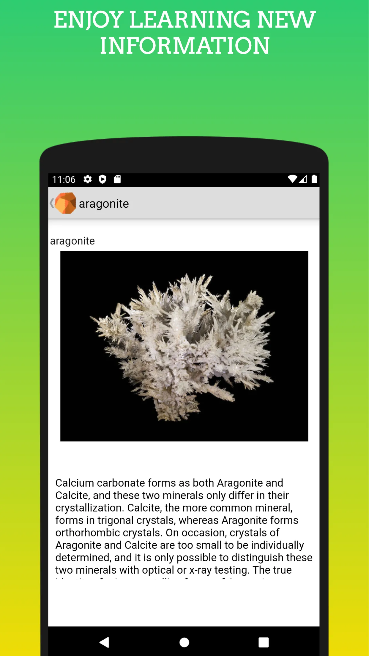 Minerals catalogue A-Z | Indus Appstore | Screenshot