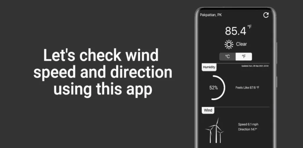Wind Speed Meter Air Direction | Indus Appstore | Screenshot