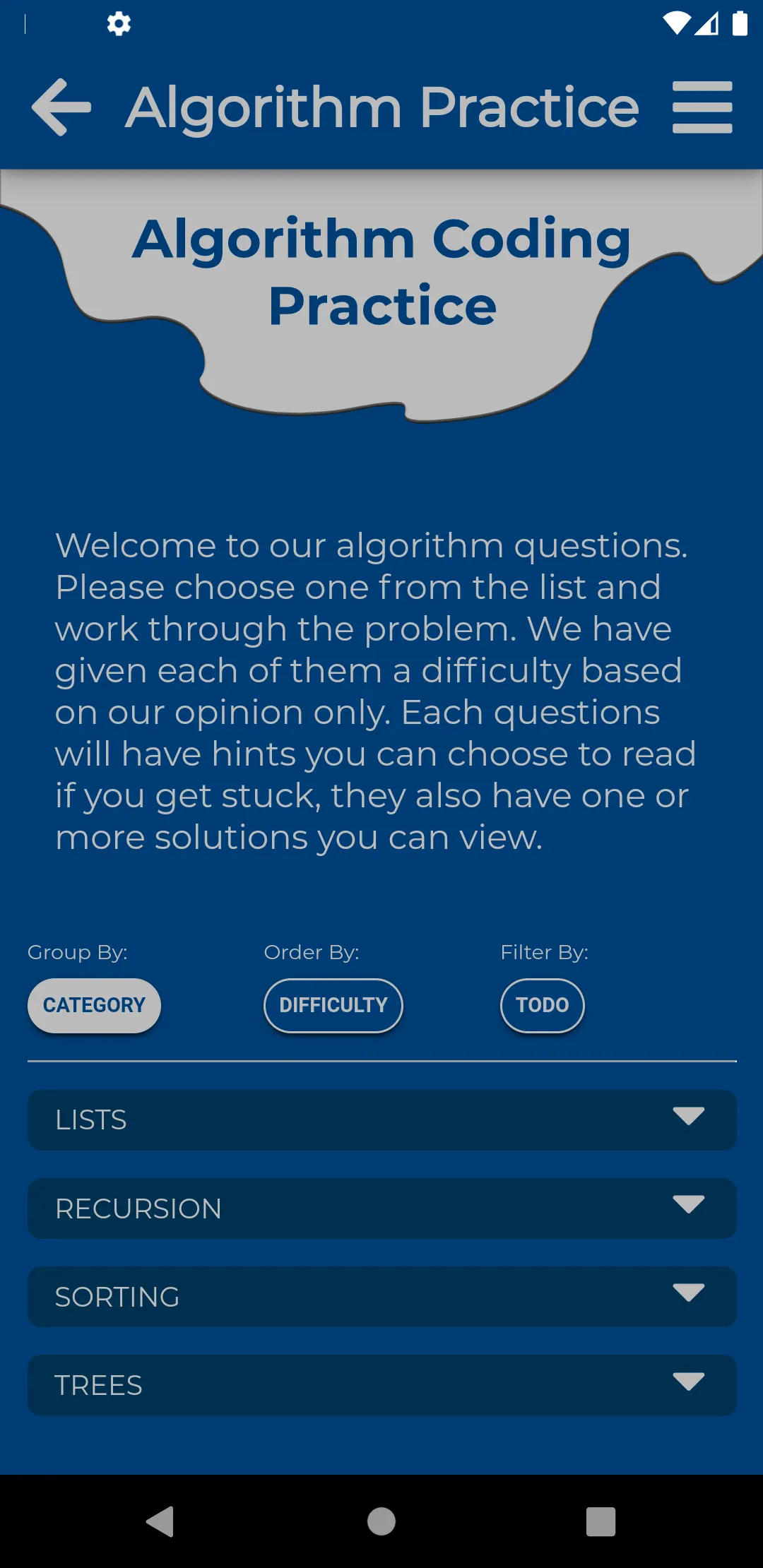 Algorithm Practice | Indus Appstore | Screenshot