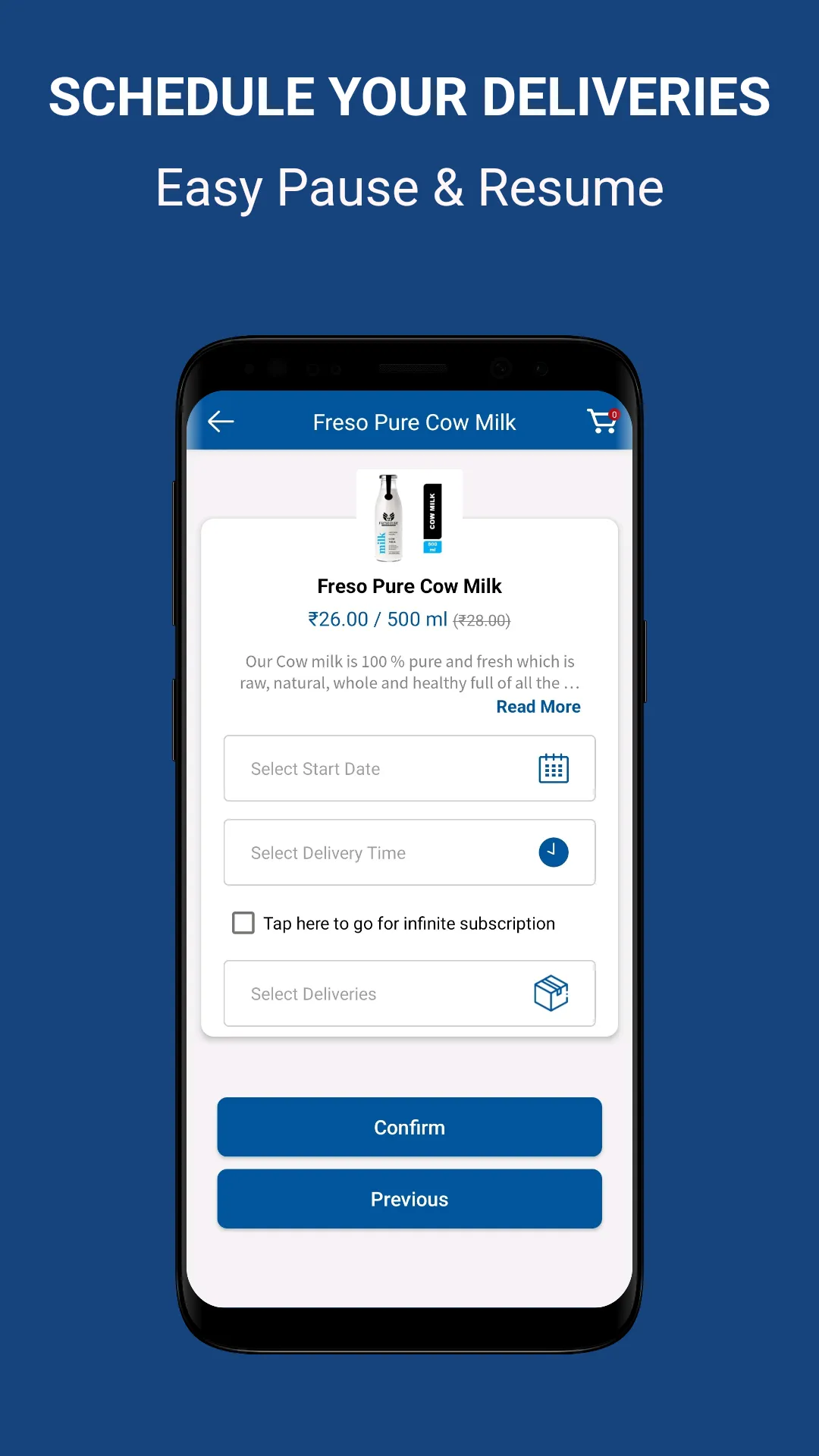 Freso Pure - Milk Delivery | Indus Appstore | Screenshot