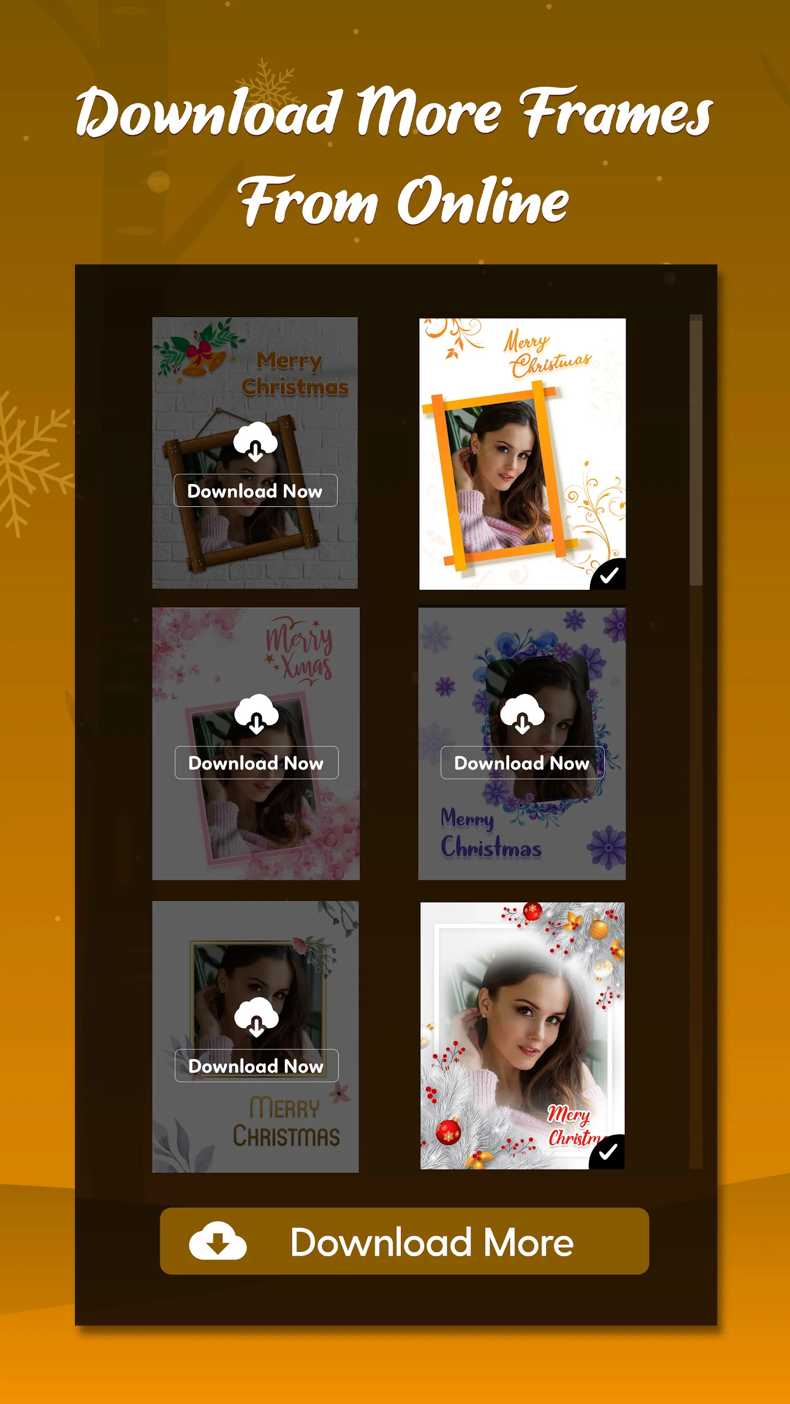 Christmas Photo Frames & Cards | Indus Appstore | Screenshot