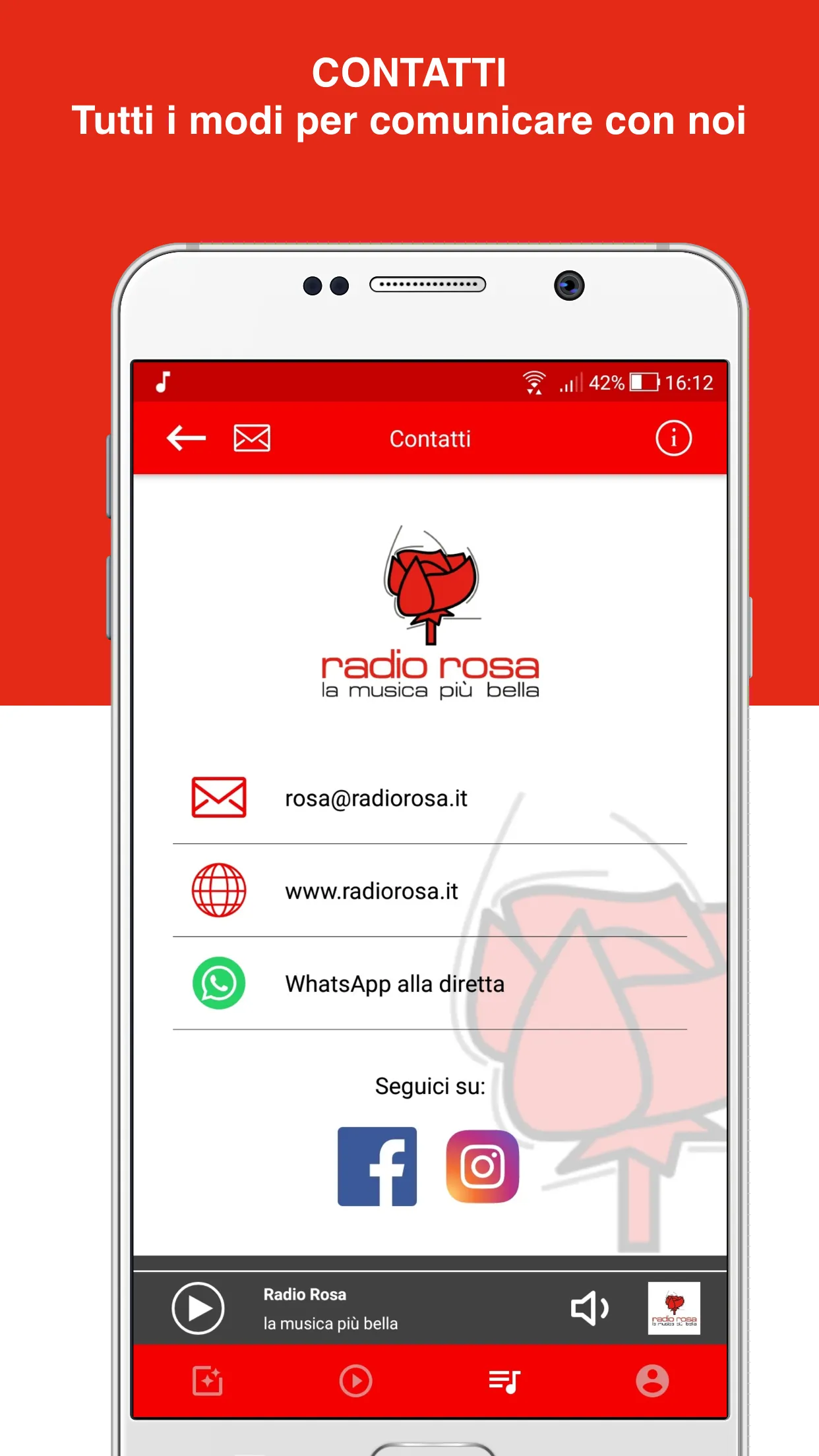 RADIO ROSA | Indus Appstore | Screenshot