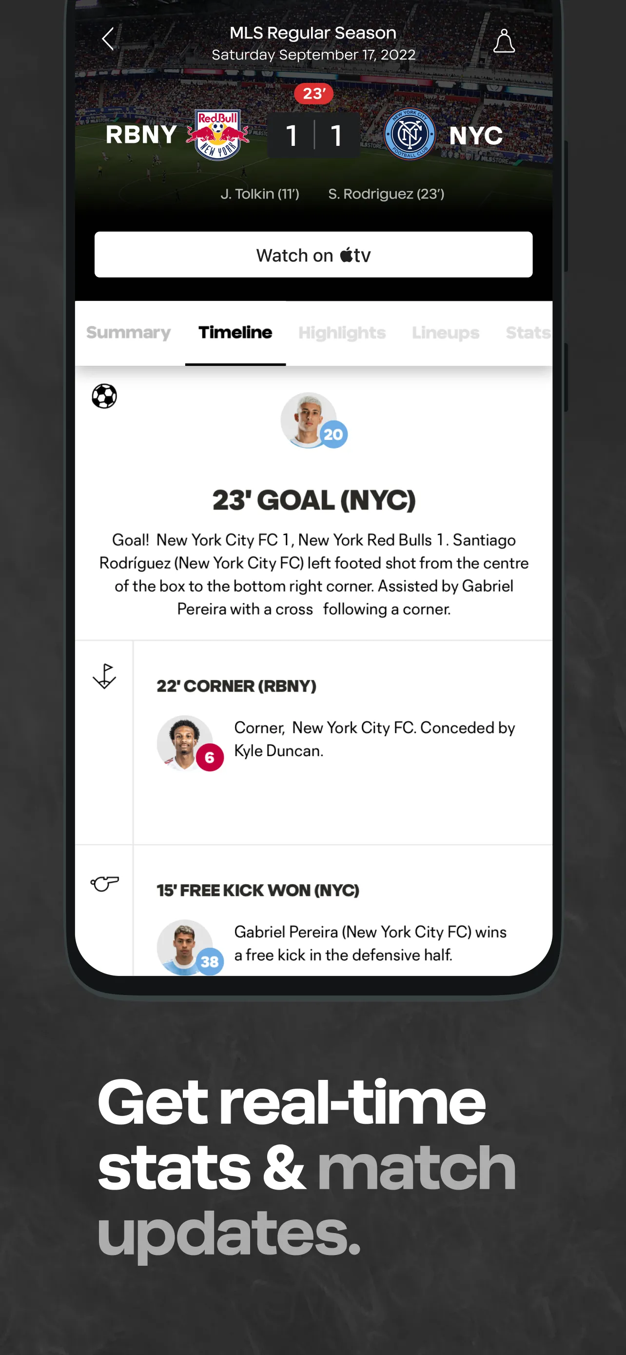 MLS: Live Soccer Scores & News | Indus Appstore | Screenshot