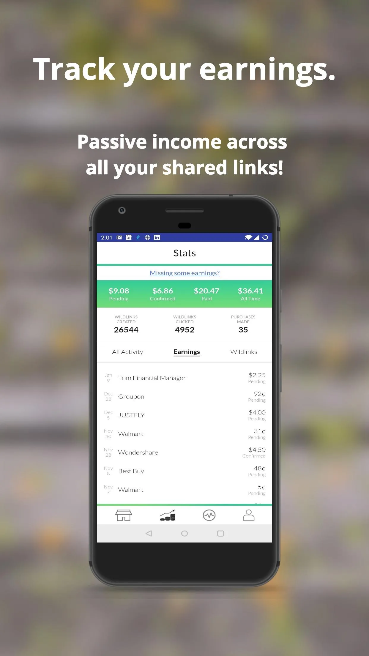 Wildlink - 1-Tap Cashback | Indus Appstore | Screenshot