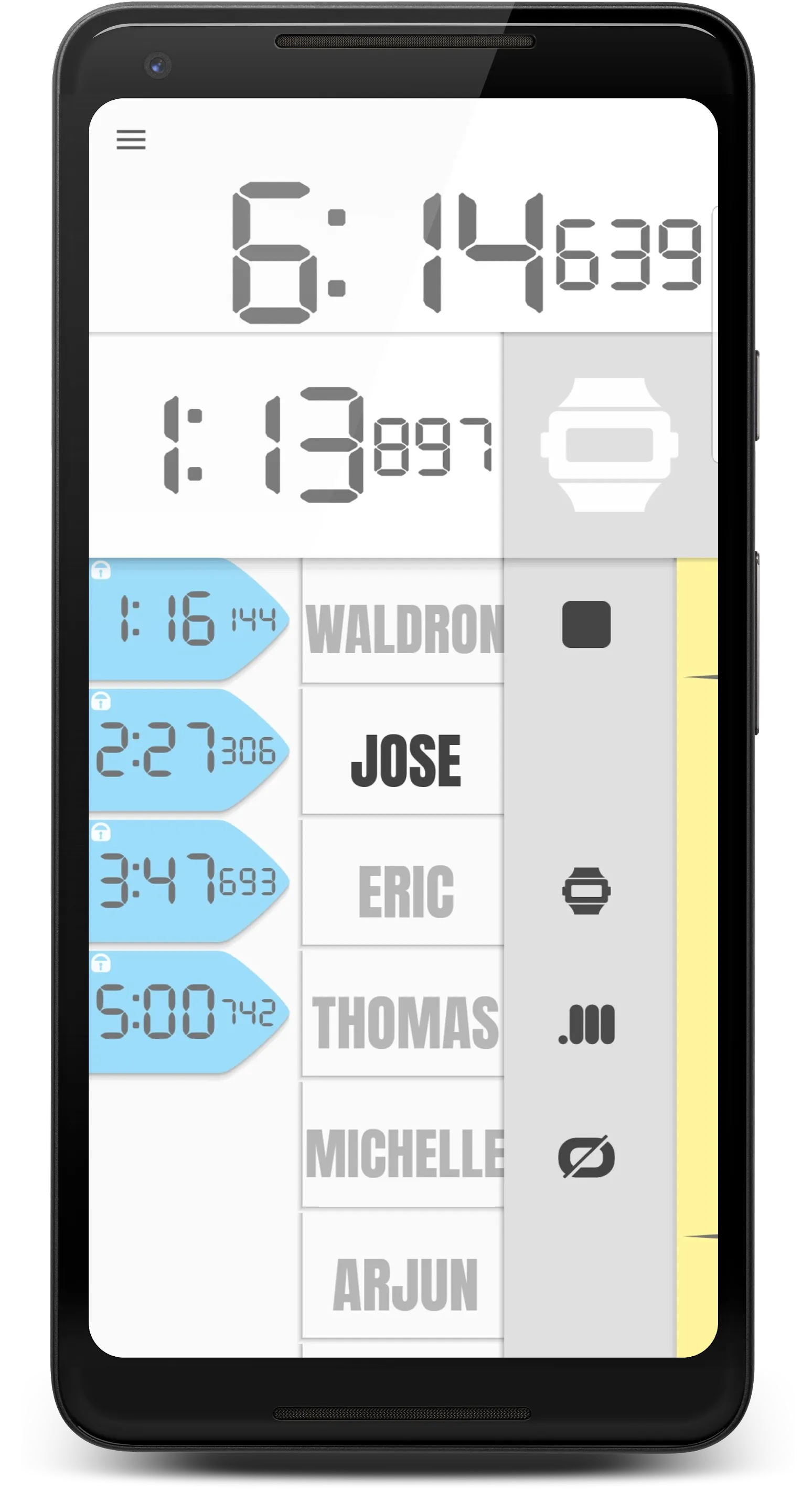 Split Stopwatch: Multi-Athlete | Indus Appstore | Screenshot