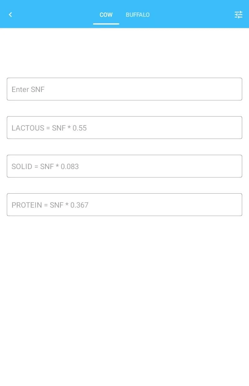 KSC SNF,CLR & LSP Calculator | Indus Appstore | Screenshot