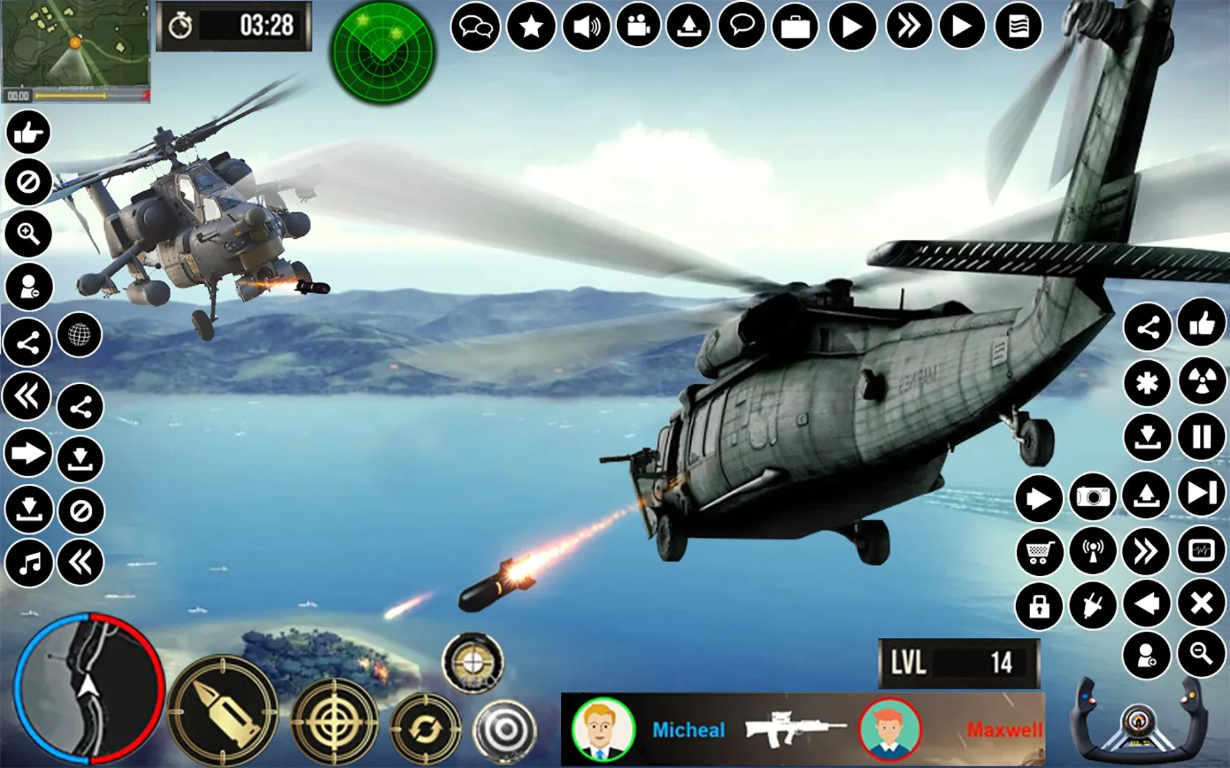 AIR FORCE HELICOPTER SIMULATOR | Indus Appstore | Screenshot