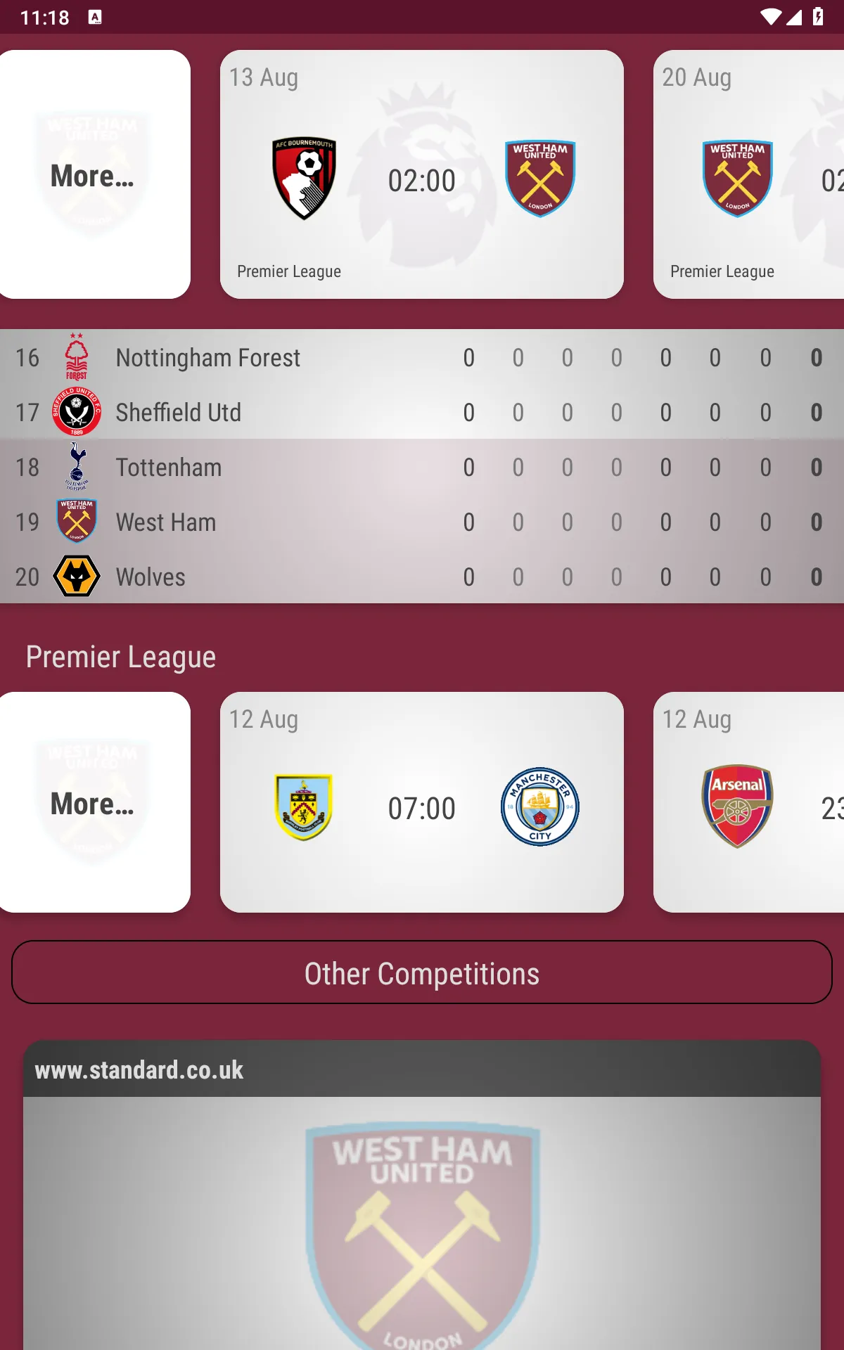 West Ham United Fan App | Indus Appstore | Screenshot