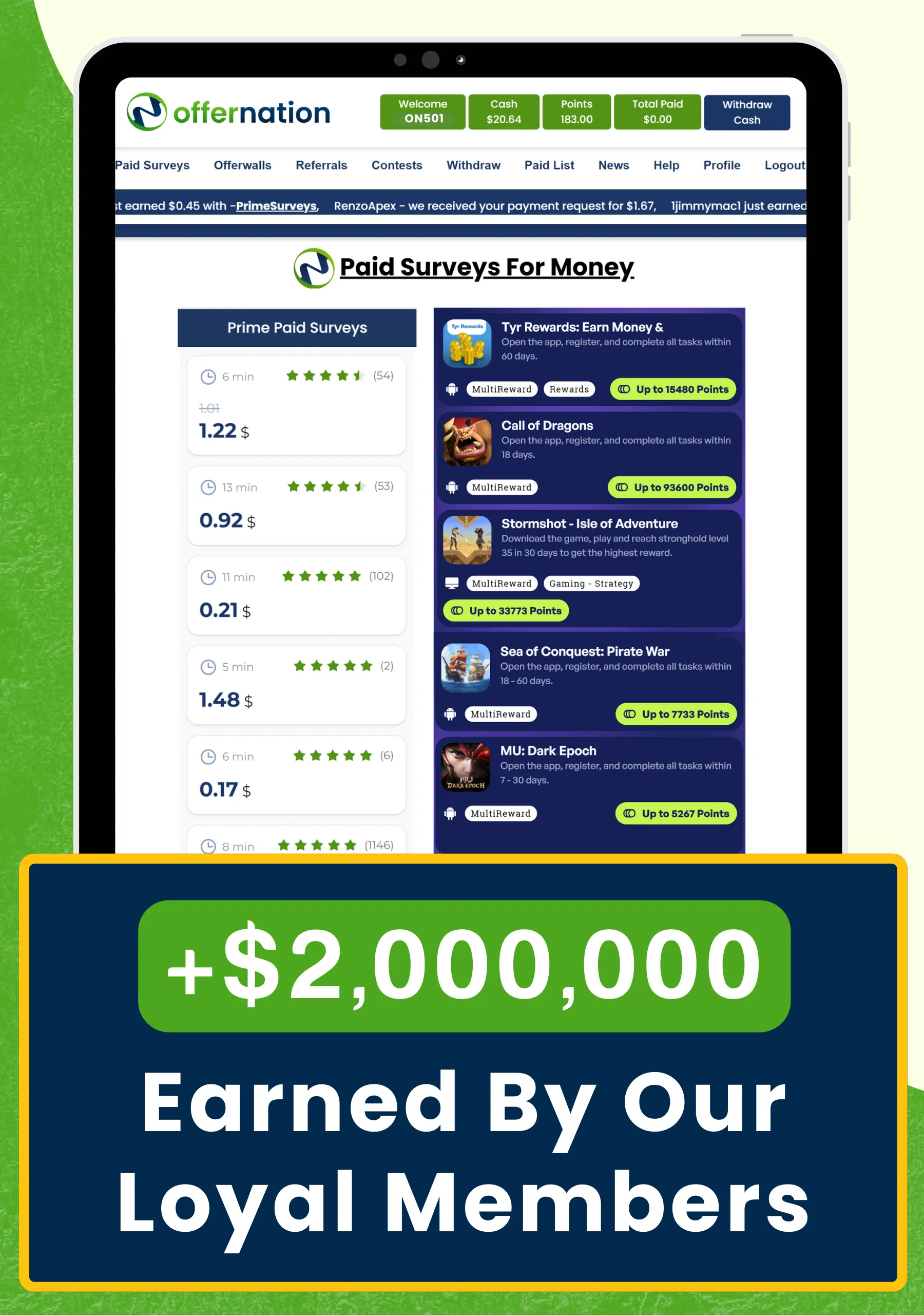 OfferNation Make Money Online | Indus Appstore | Screenshot