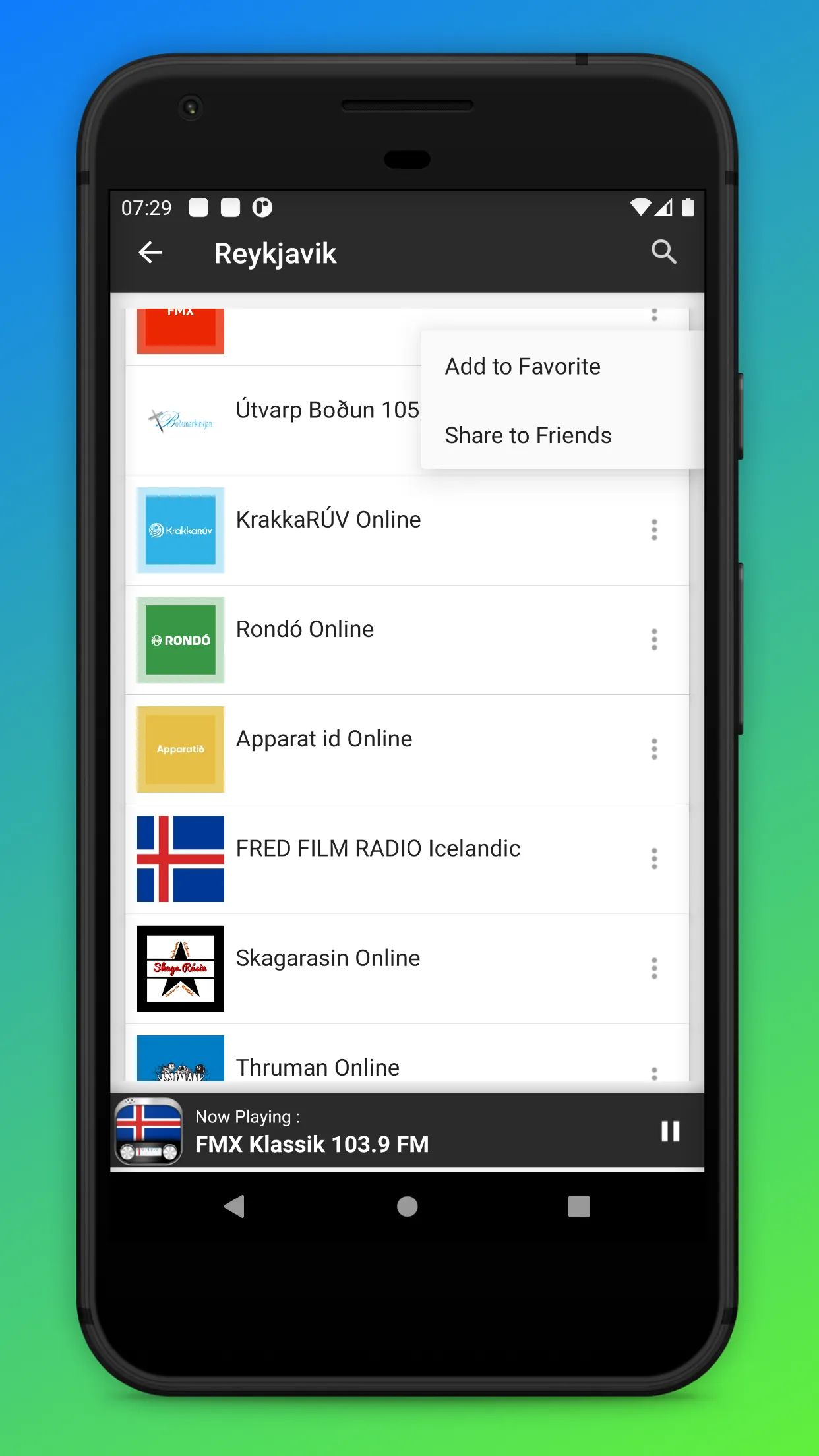 Radio Iceland FM - Radio App | Indus Appstore | Screenshot