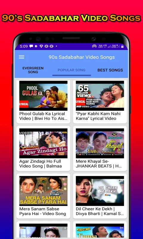 Hindi Evergreen Video Song HD | Indus Appstore | Screenshot