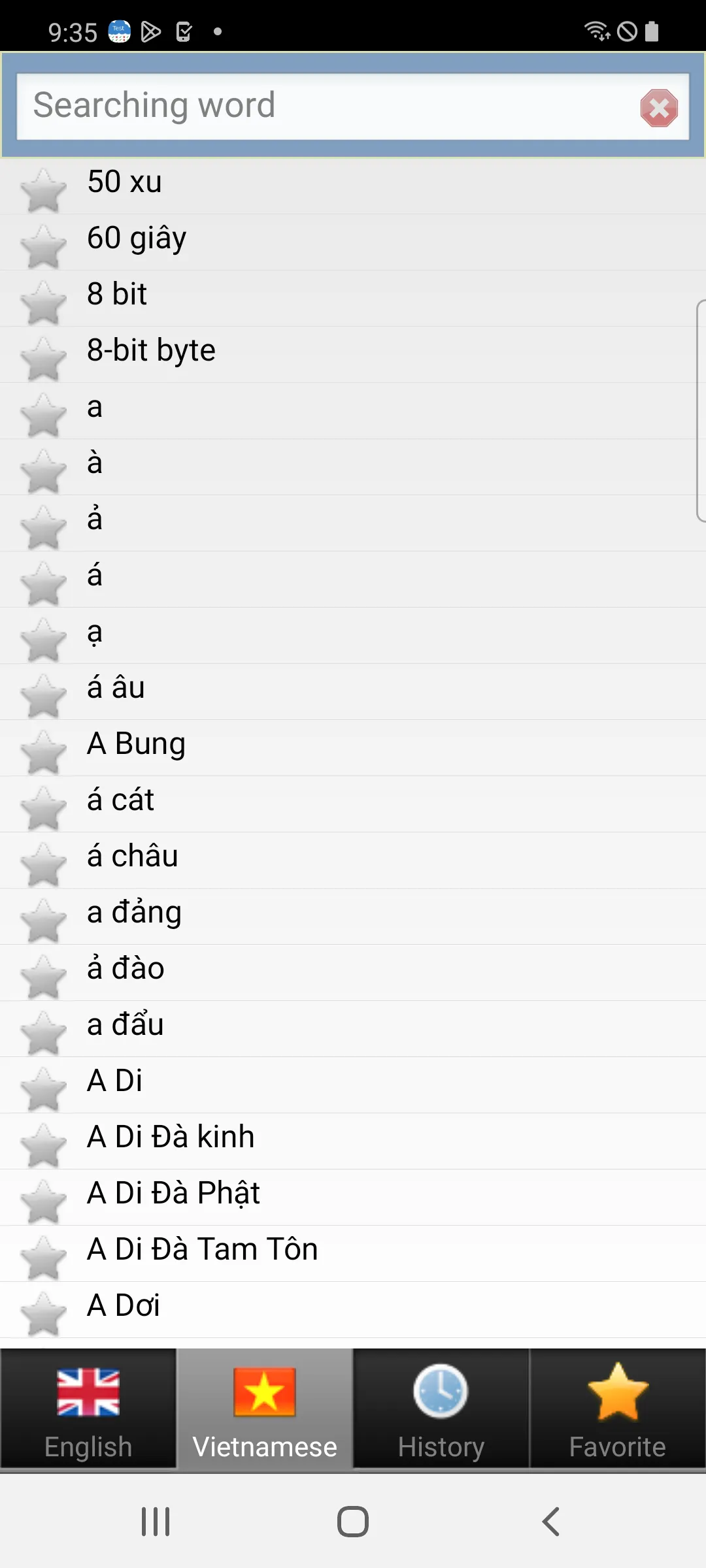 Vietnamese dict | Indus Appstore | Screenshot