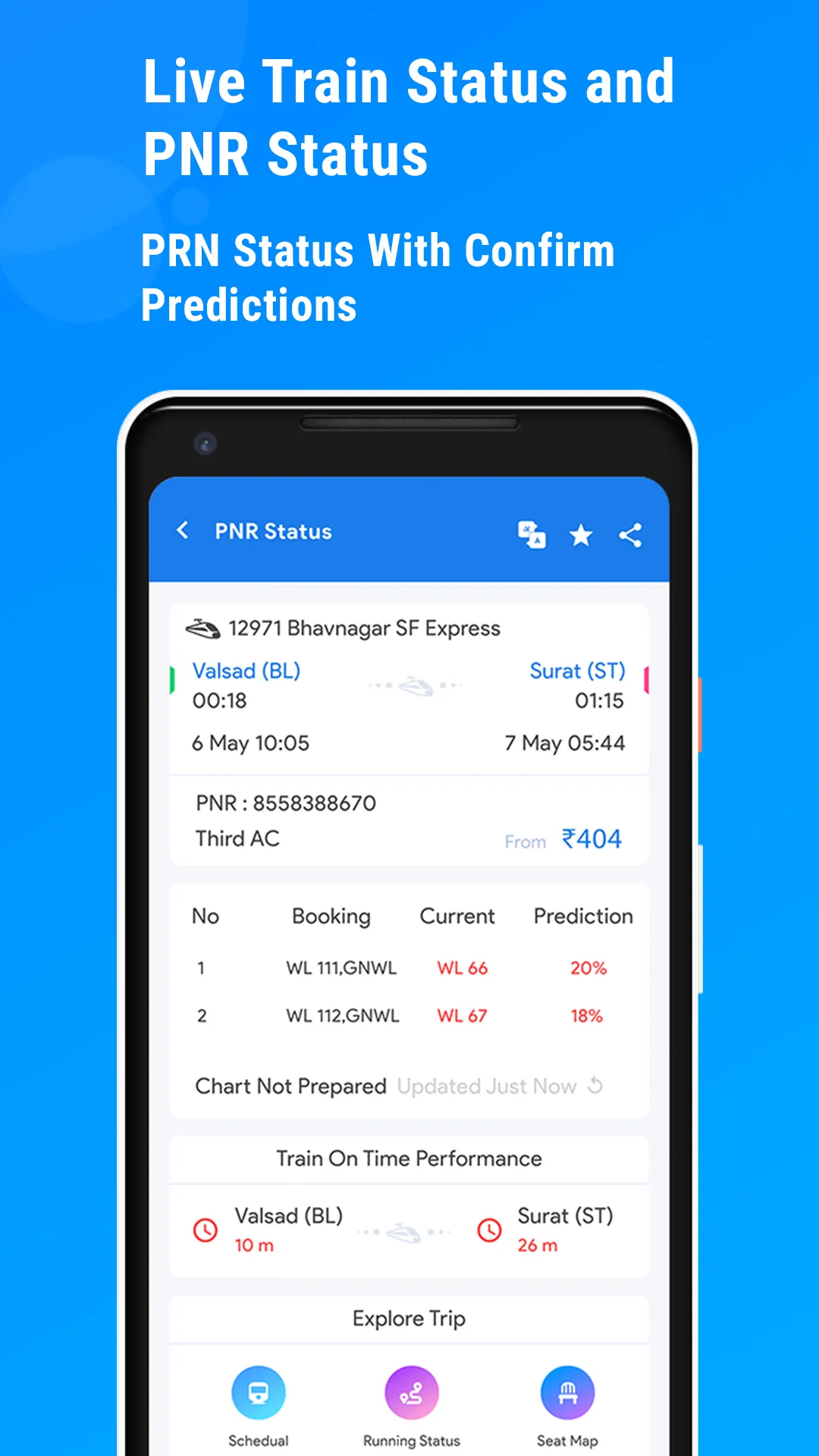 Live Train Status : PNR Status | Indus Appstore | Screenshot