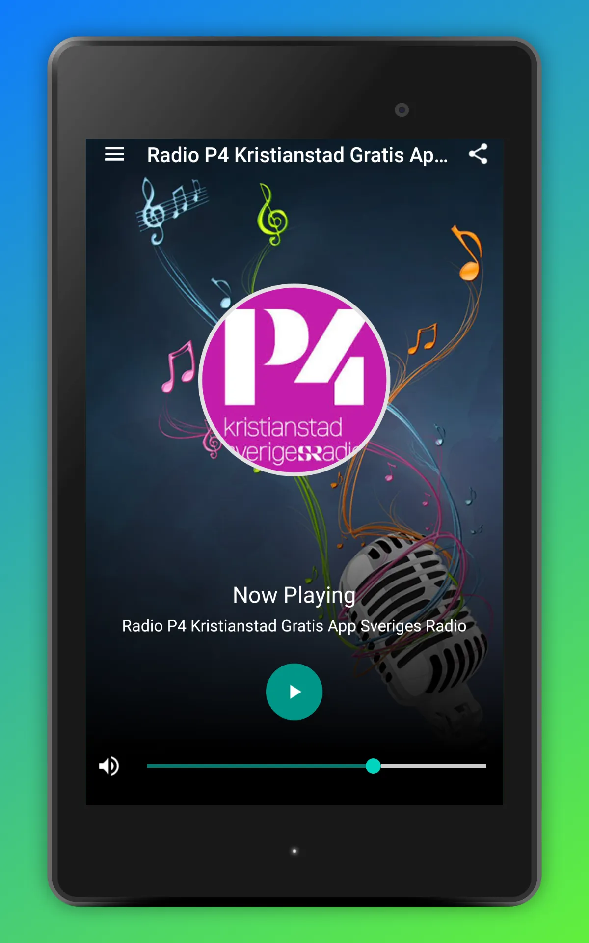 Radio P4 Kristianstad Sveriges | Indus Appstore | Screenshot