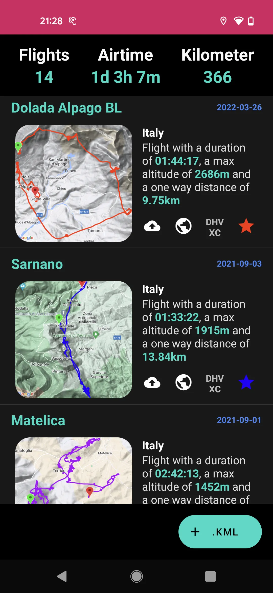 XC Vario | Paragliding Vario | Indus Appstore | Screenshot