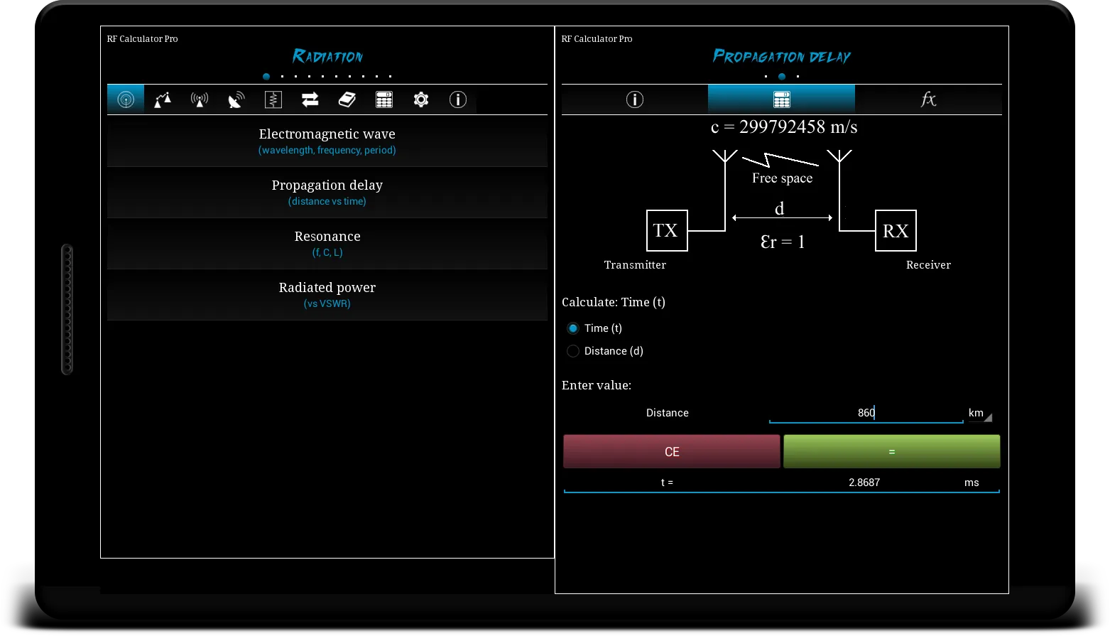 RF Calculator Pro | Indus Appstore | Screenshot