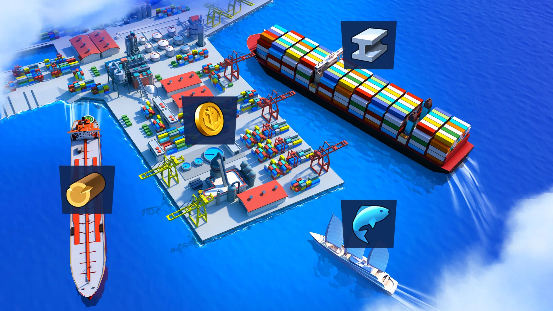 Sea Port: Cargo Boat Tycoon | Indus Appstore | Screenshot