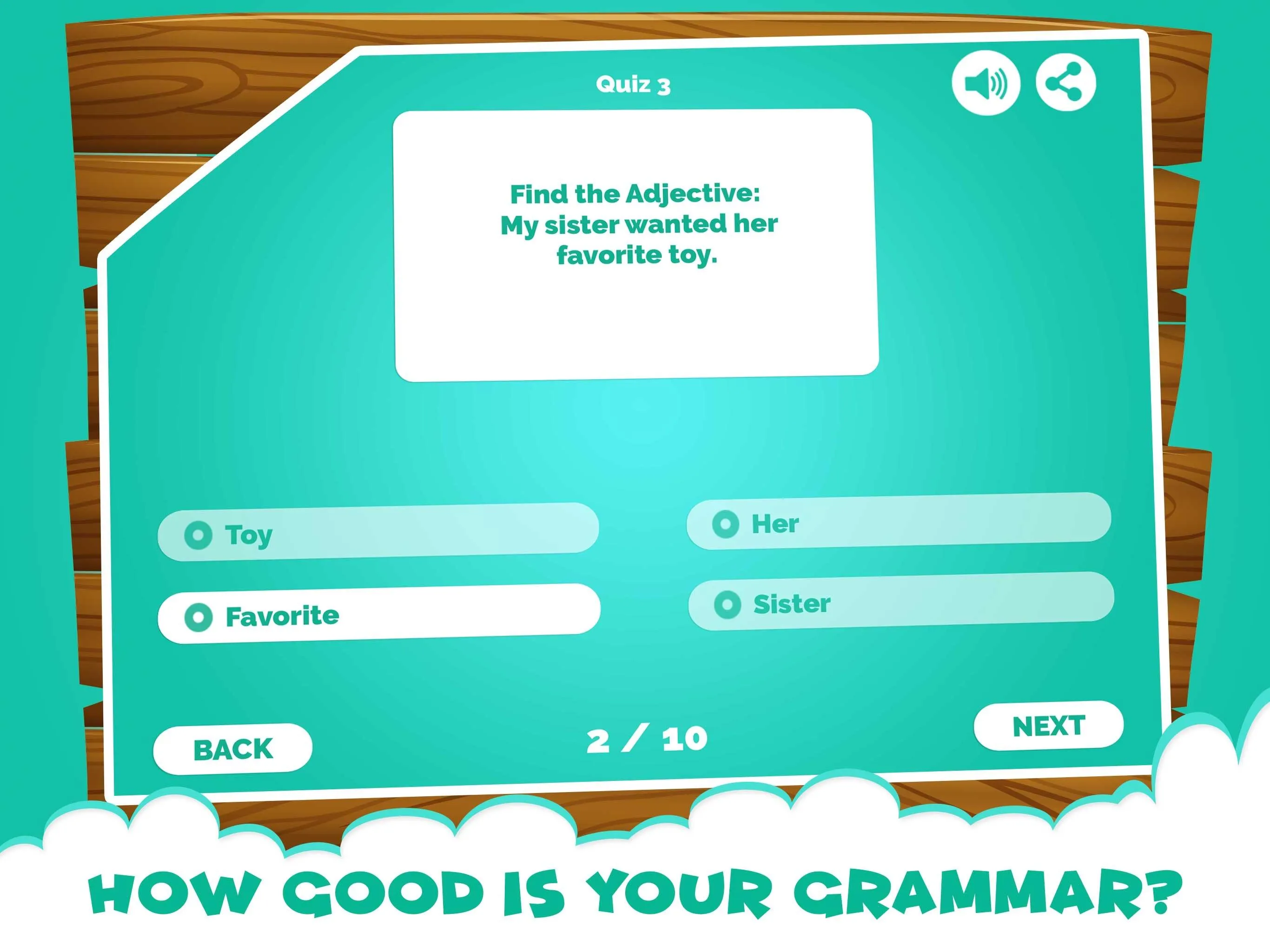 learning adjectives quiz games | Indus Appstore | Screenshot