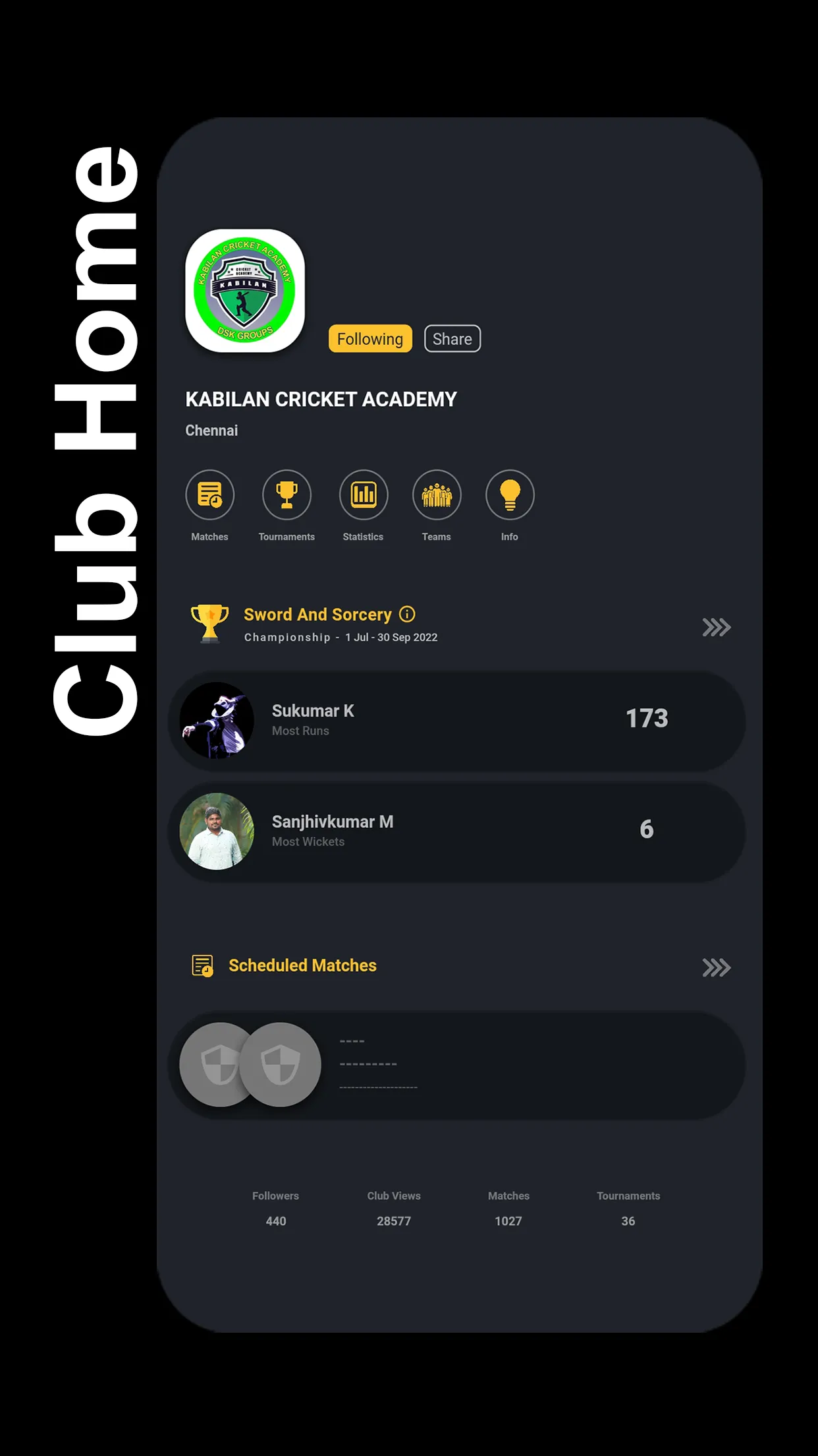 STUMPS - The Cricket Scorer | Indus Appstore | Screenshot