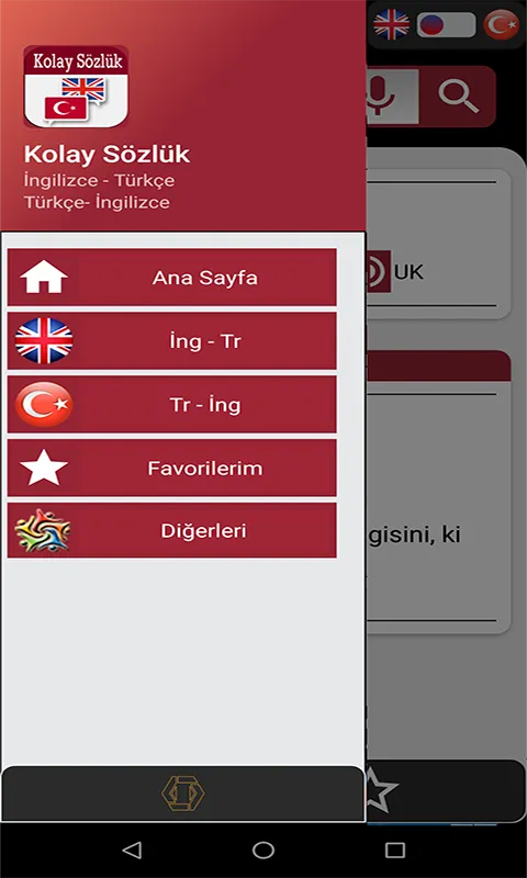 Kolay Sözlük İngilizce Türkçe | Indus Appstore | Screenshot