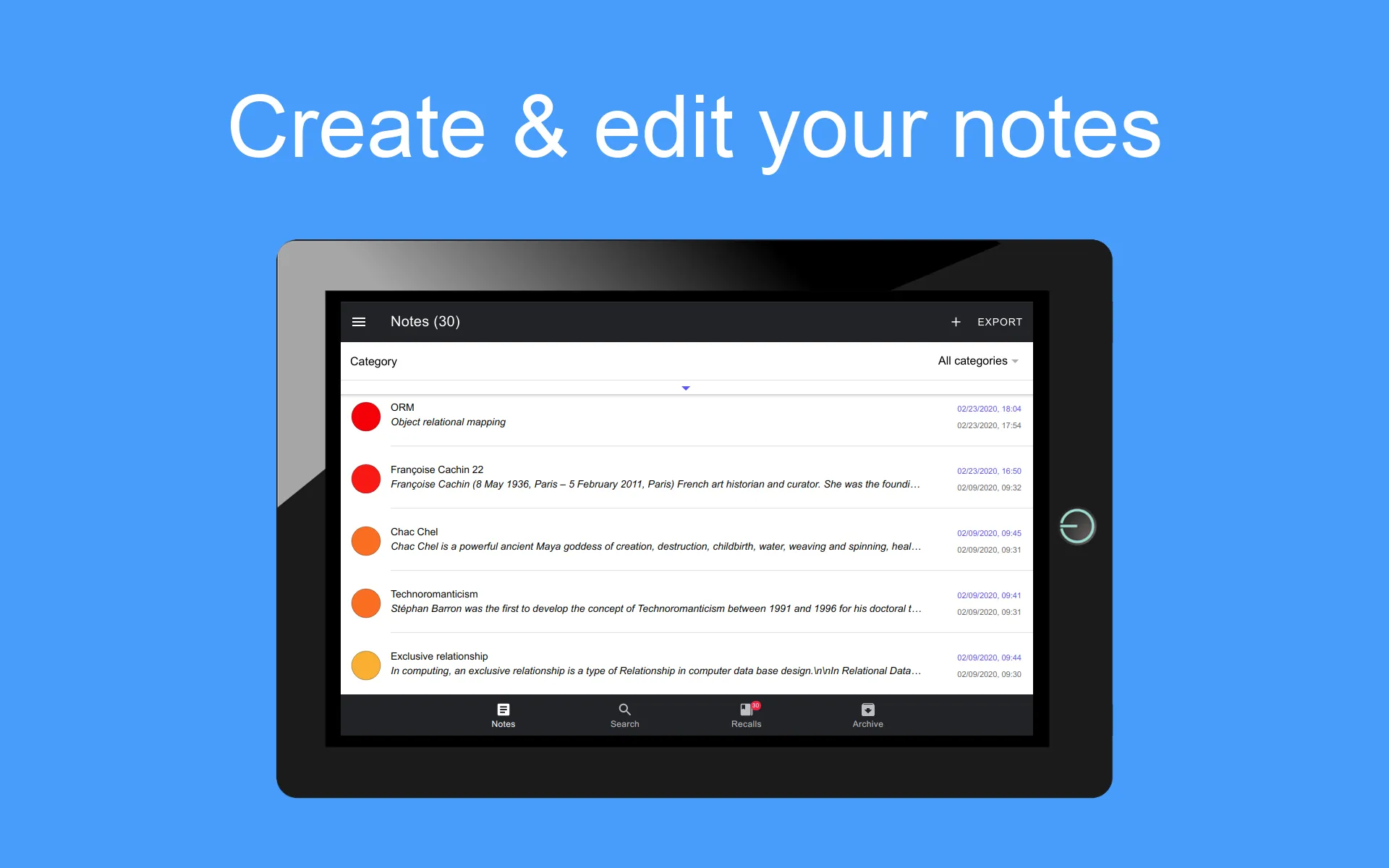 Mnemosyne - Remember Notes! | Indus Appstore | Screenshot