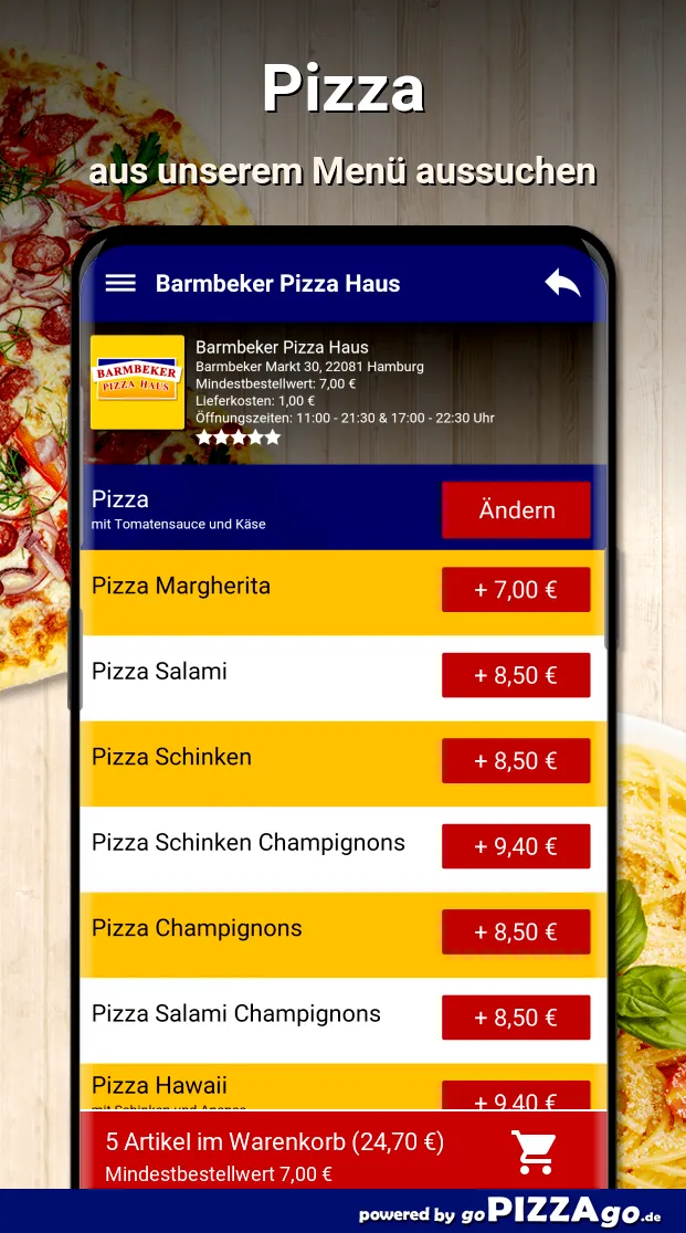 Barmbeker Pizza Haus Hamburg | Indus Appstore | Screenshot