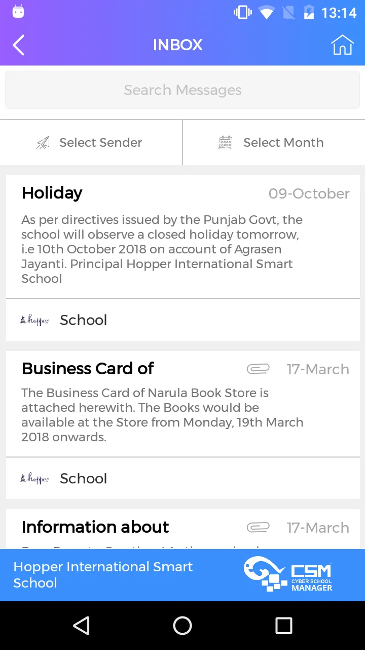 Cyber School Manager | Indus Appstore | Screenshot