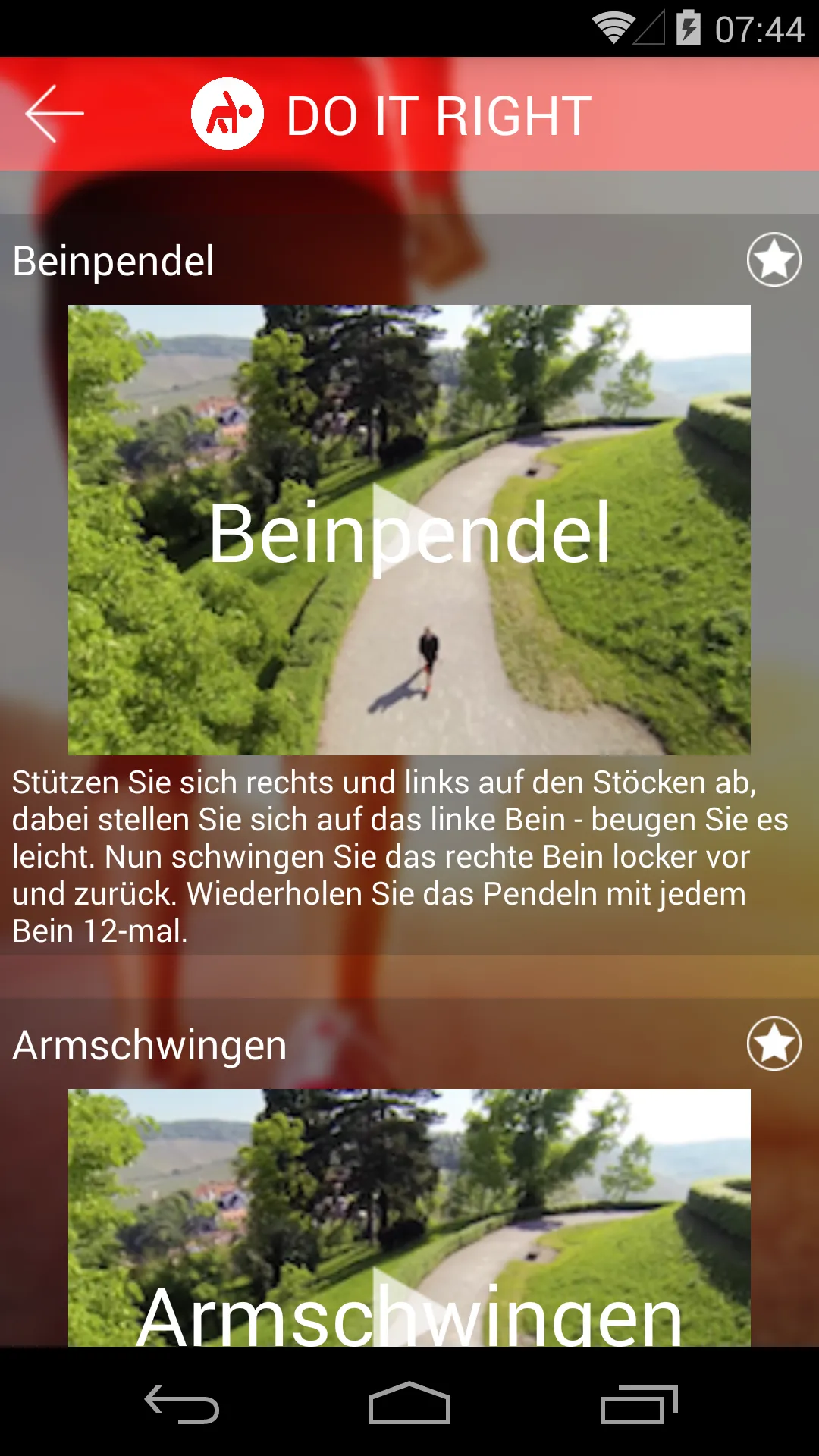 Nordic Walking Lite | Indus Appstore | Screenshot