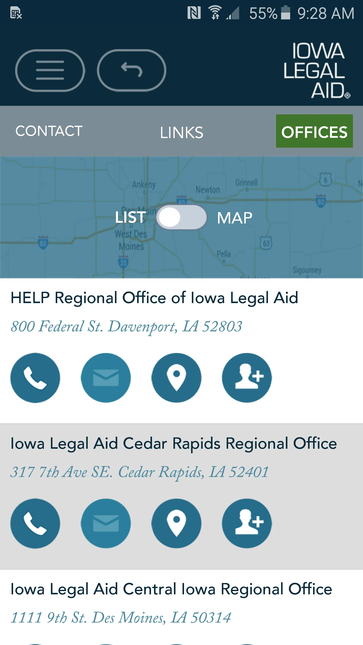 Iowa Legal Aid Disaster Relief | Indus Appstore | Screenshot