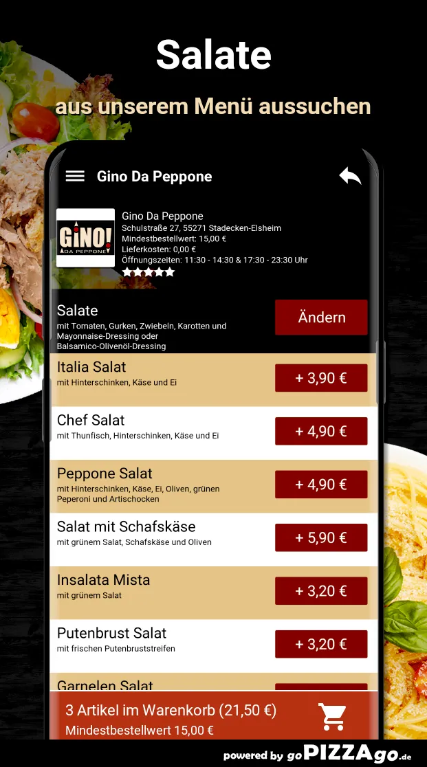 Gino Da Peppone Stadecken-Elsh | Indus Appstore | Screenshot