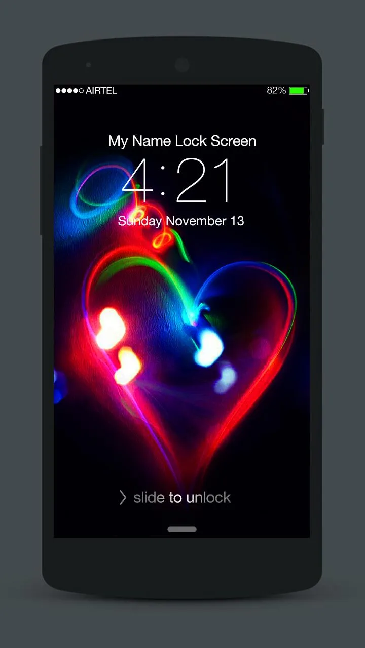 Love Neon Lock Screen | Indus Appstore | Screenshot