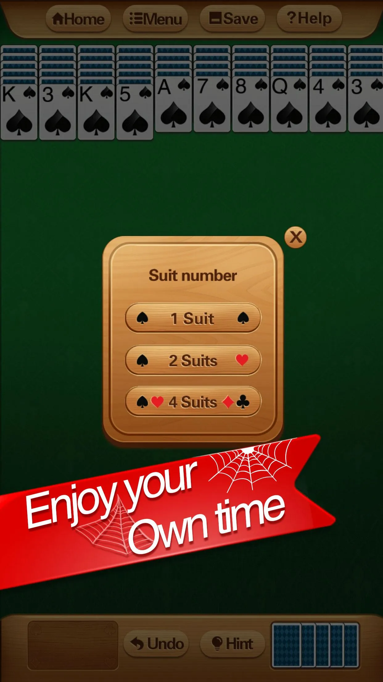 Classic Spider Solitaire Game | Indus Appstore | Screenshot