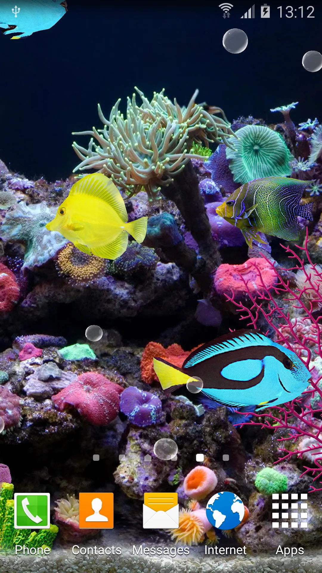 Coral Fish 3D Live Wallpaper | Indus Appstore | Screenshot