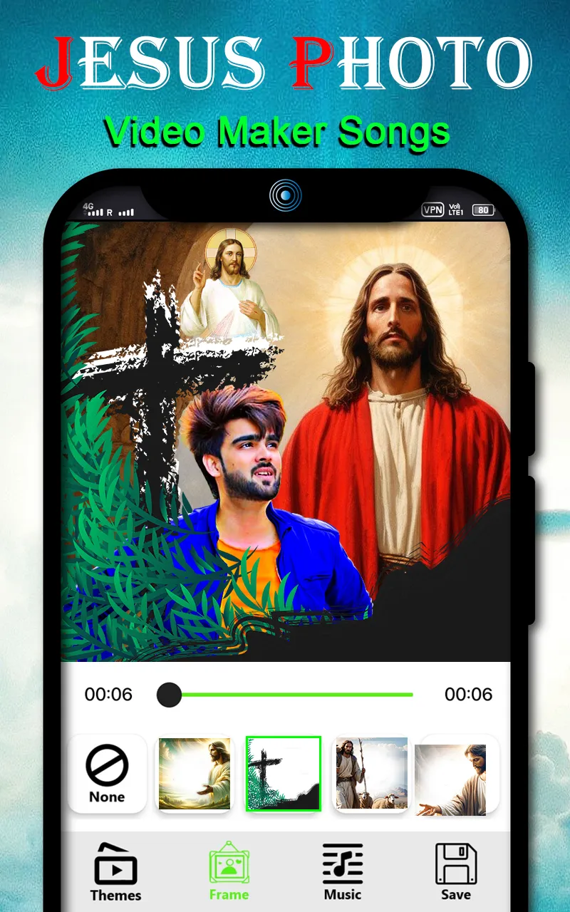 Jesus photo video maker songs | Indus Appstore | Screenshot