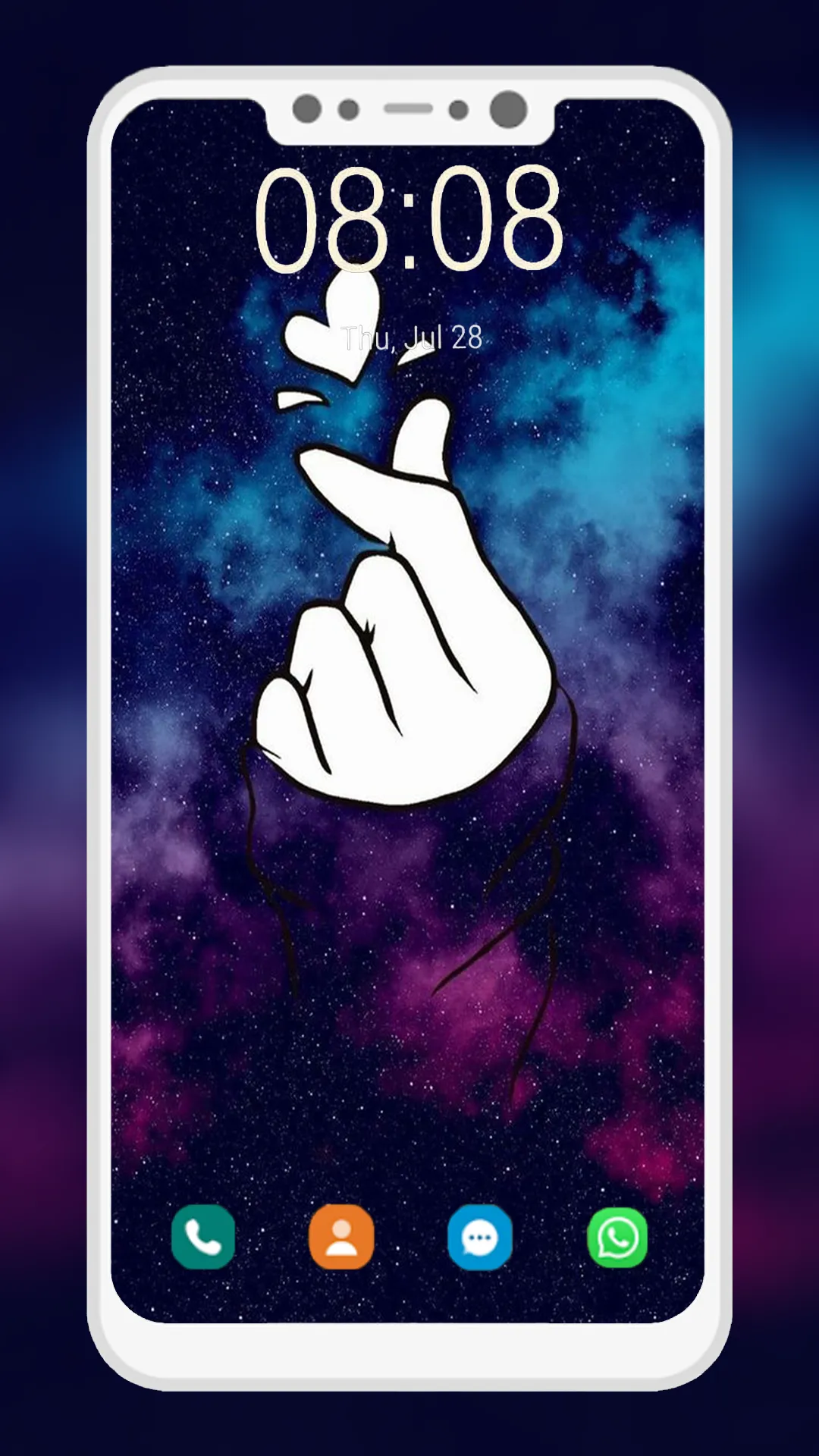 Finger Heart Wallpaper | Indus Appstore | Screenshot