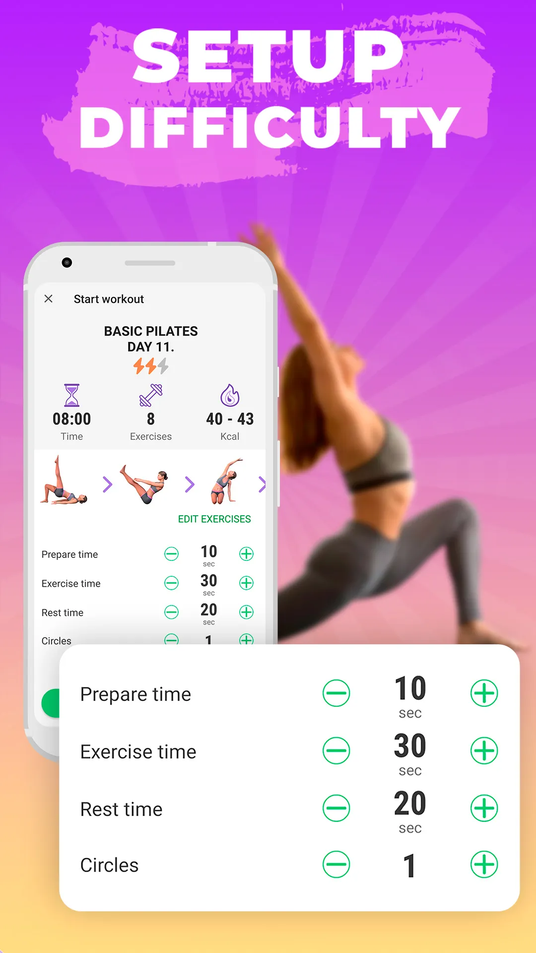 Pilates workout & exercises | Indus Appstore | Screenshot