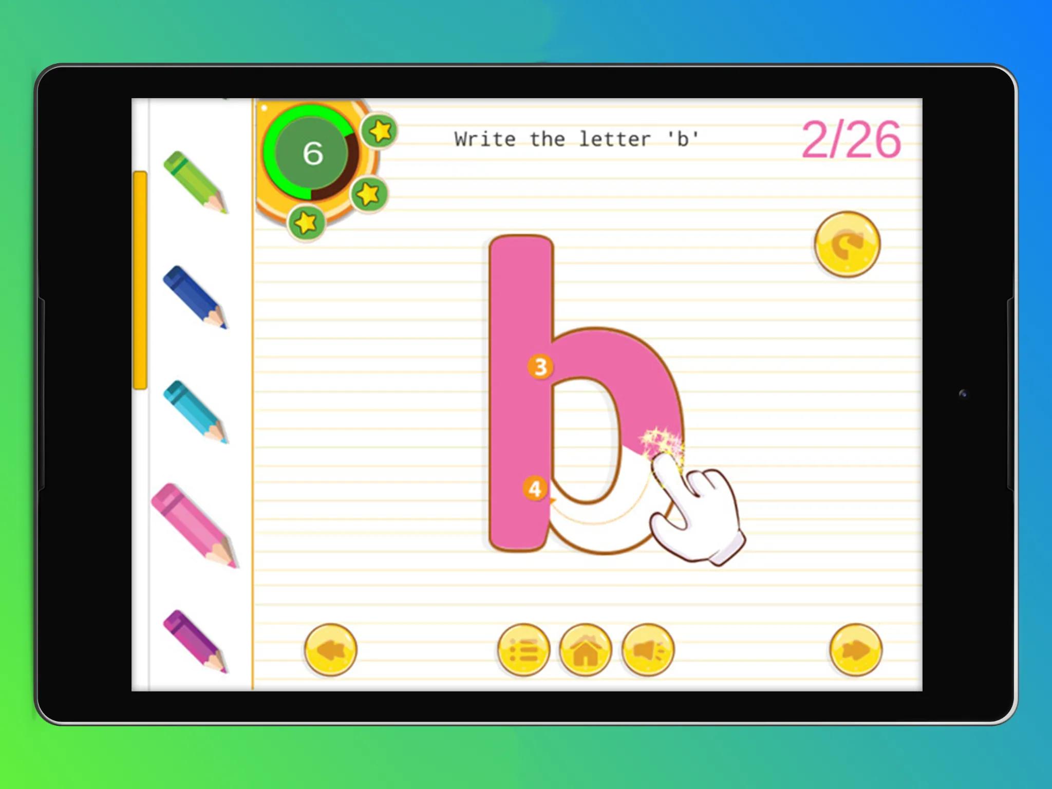 Alphabets Tracing Book | Indus Appstore | Screenshot