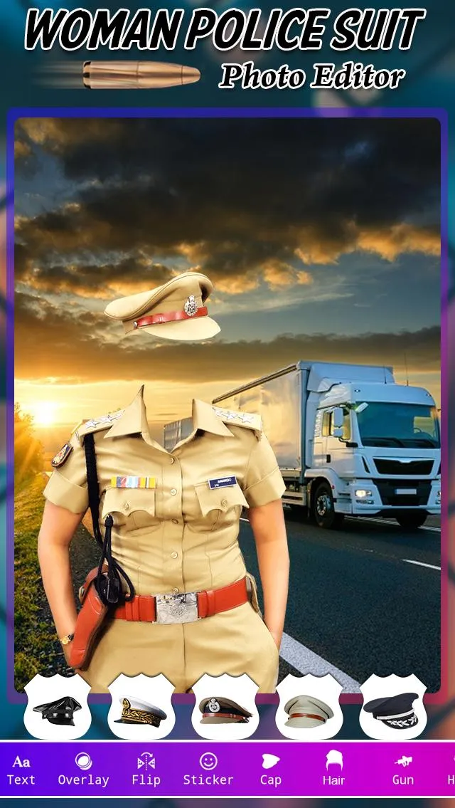 Woman Police Photo Suit | Indus Appstore | Screenshot