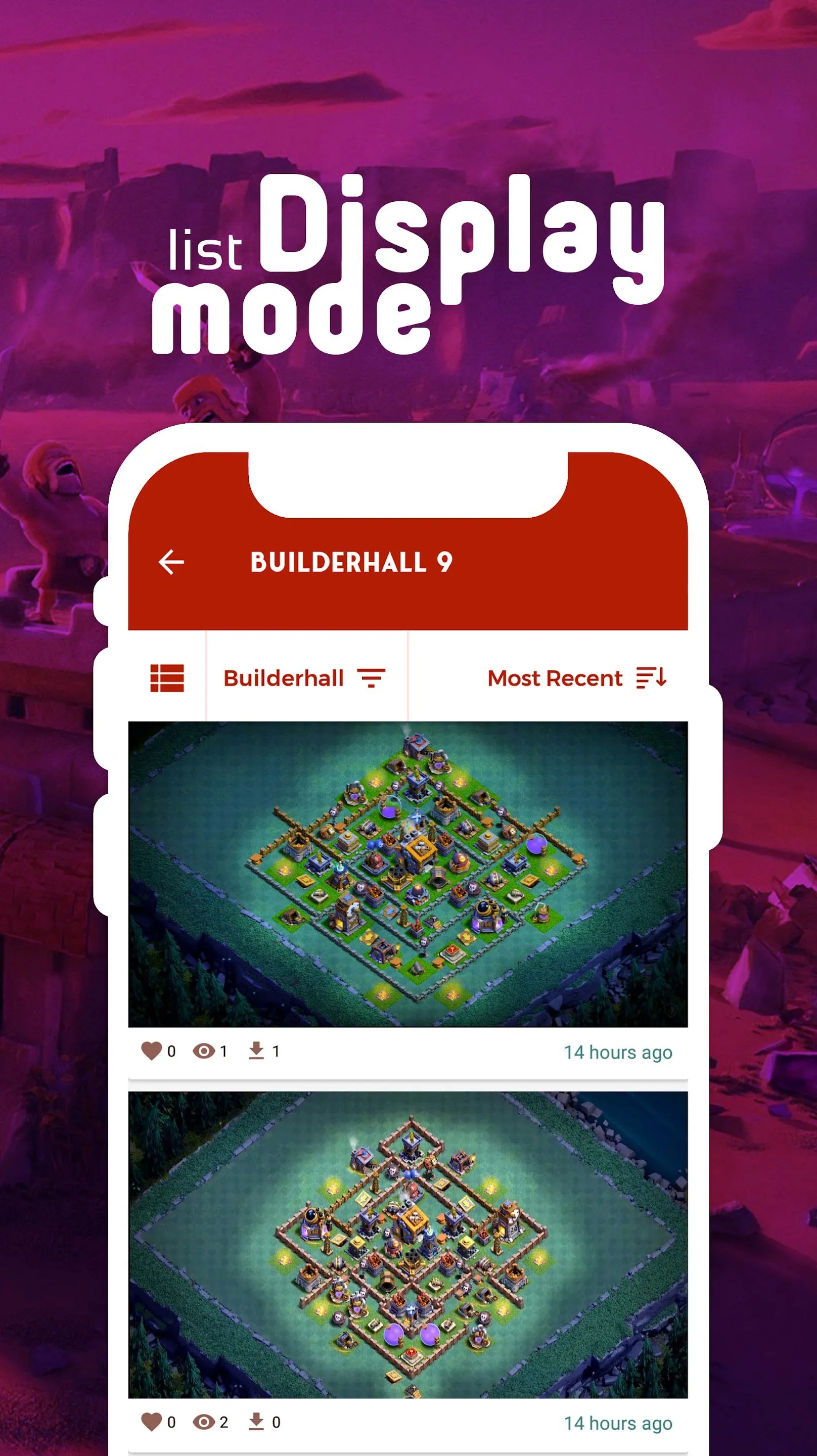 Clash base layouts with link | Indus Appstore | Screenshot