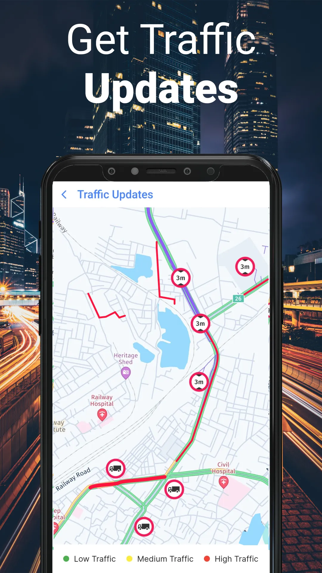 GPS Maps, Navigation & Traffic | Indus Appstore | Screenshot