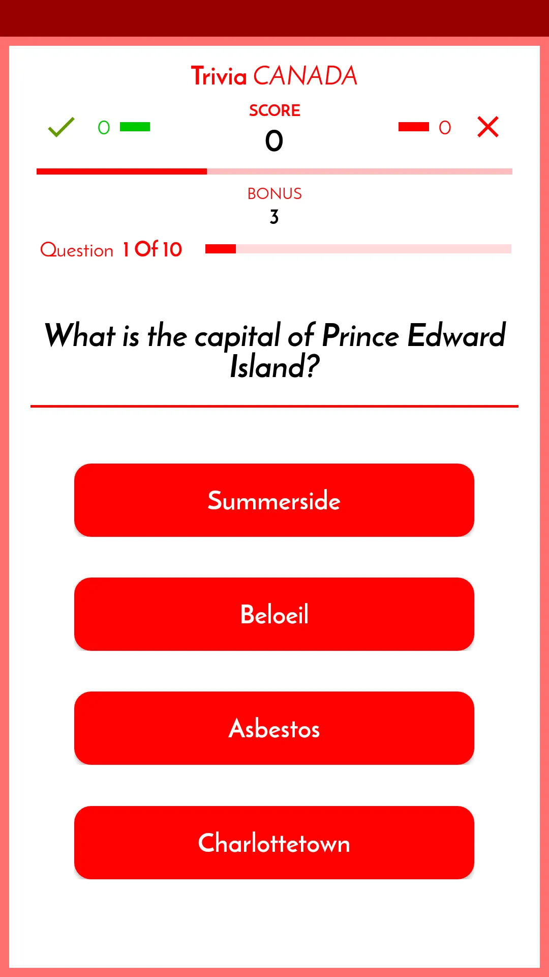 Trivia Canada | Indus Appstore | Screenshot