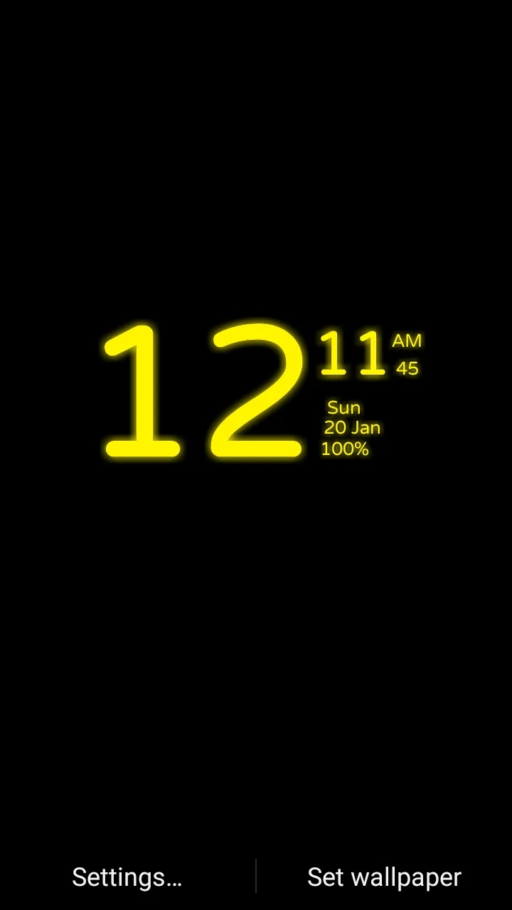 Digital Clock Wallpaper | Indus Appstore | Screenshot