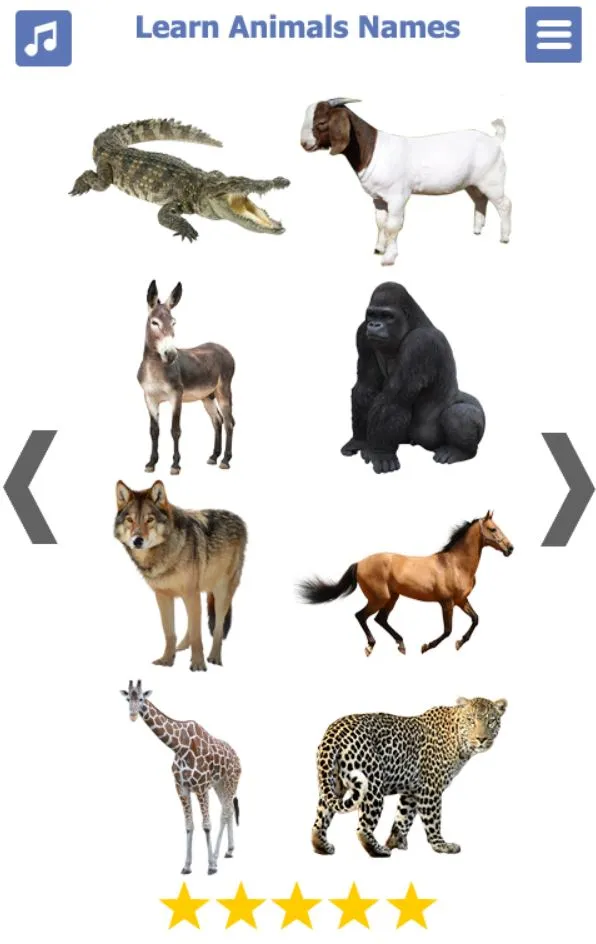 Animals Name Animal Sounds Ani | Indus Appstore | Screenshot