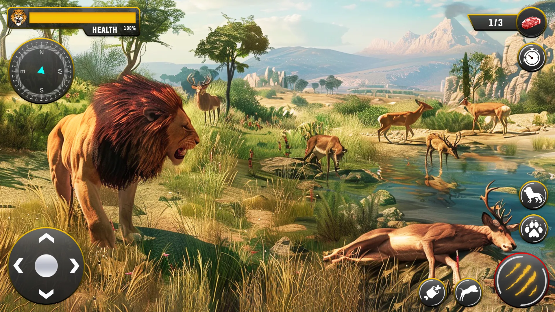 Lion Games 3D Animal Simulator | Indus Appstore | Screenshot