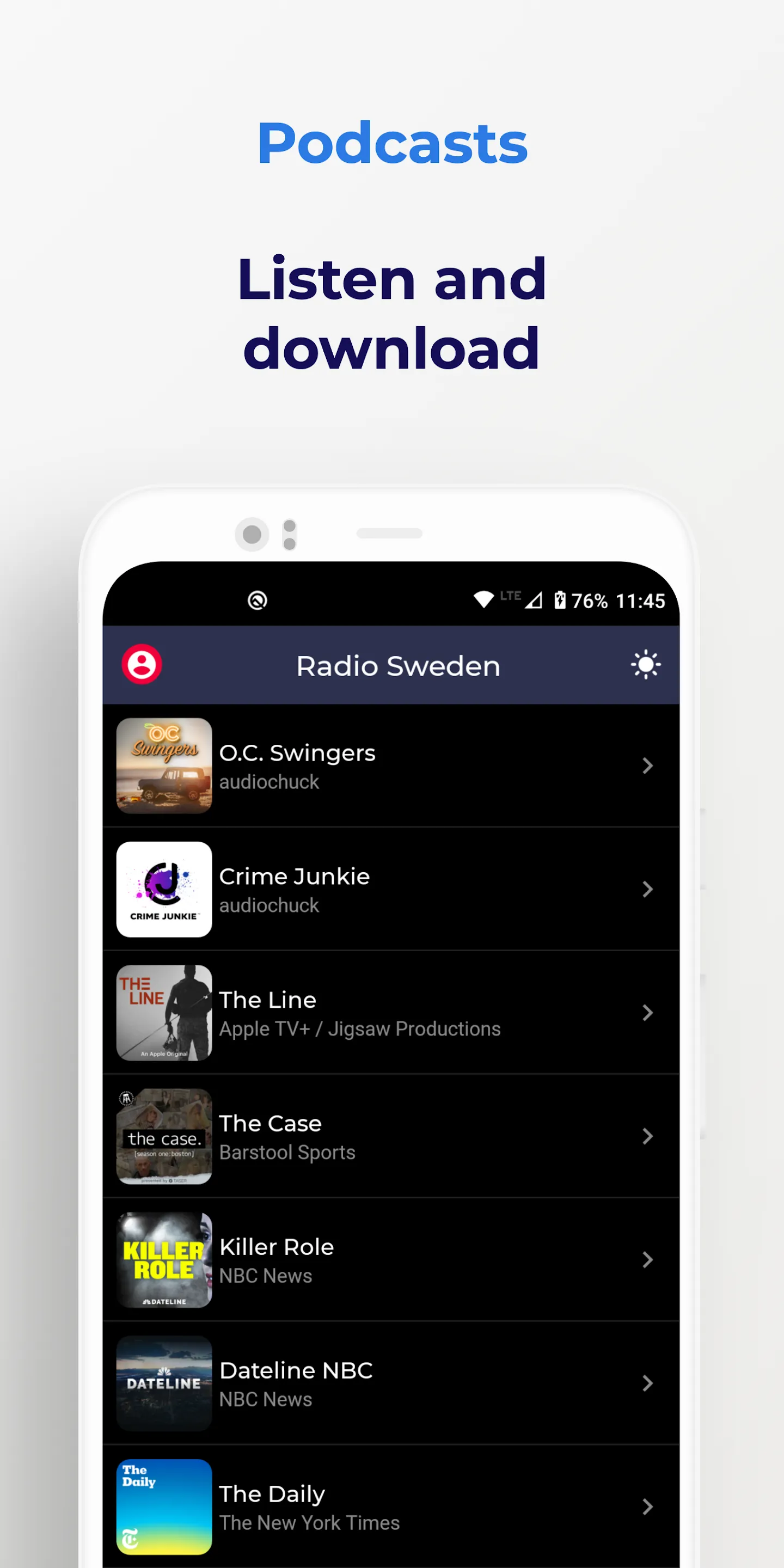 Radio Sweden | Indus Appstore | Screenshot