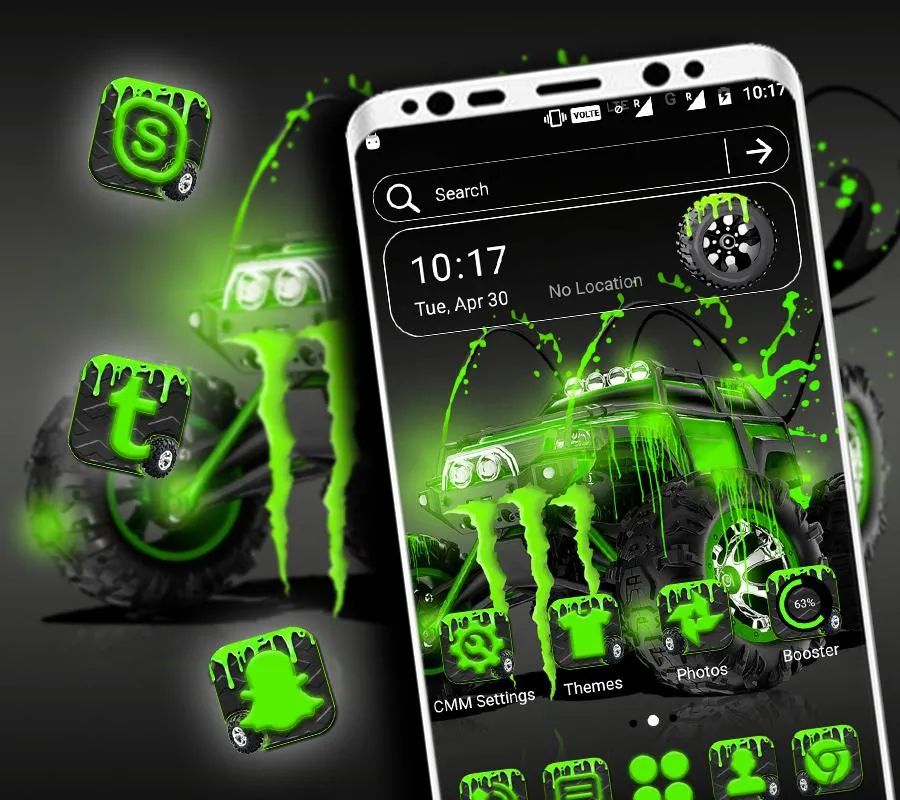 Monster Truck Launcher Theme | Indus Appstore | Screenshot