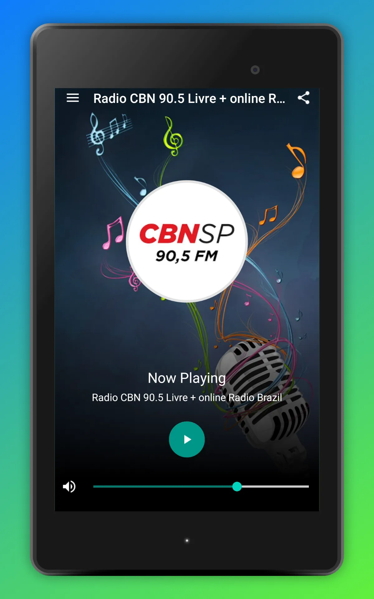 Radio CBN Sao Paulo 90.5 App | Indus Appstore | Screenshot